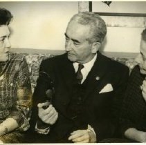 Mrs. Athalie Abraham, Rabbi Abraham Feinberg, Mrs. Feinberg